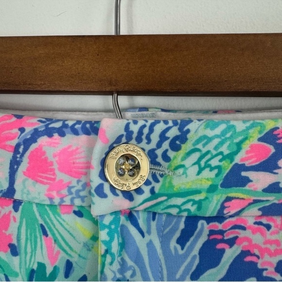 NEW Lilly Pulitzer Callahan Stretch 5” Inseam Short in Mermaids Cove—size 0 - Picture 3 of 13